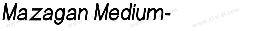 Mazagan Medium字体转换